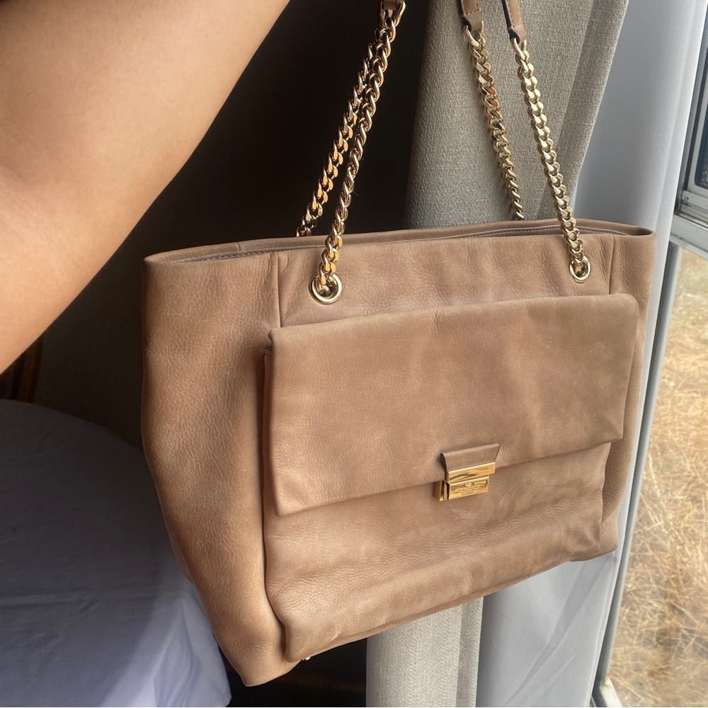 Kate Spade Leather Suede Beige Hand Bag - Picture 10 of 10
